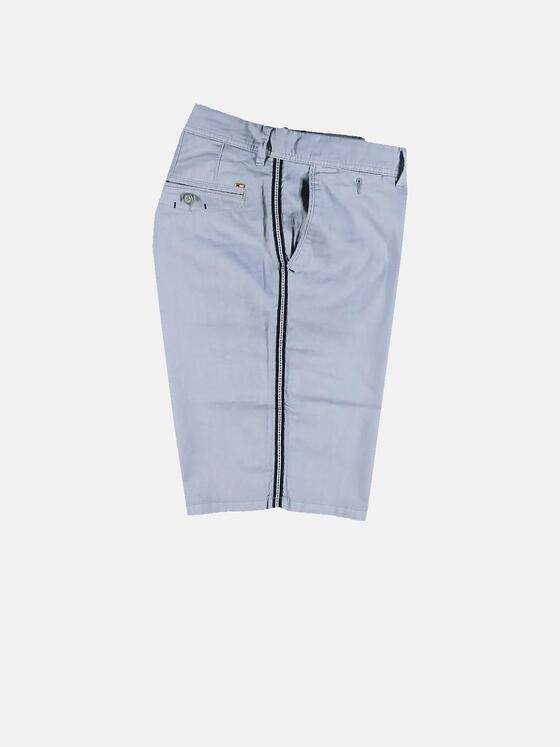 emilio adani Herren Sportive Chino Bermuda mit seitlichem Tape Blau 29847