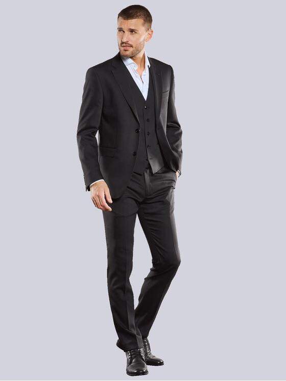 emilio adani Herren Sakko mit dezenter Struktur Schwarz 33681