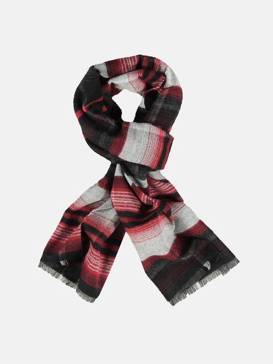 engbers Herren Schal gemustert Rot 32102