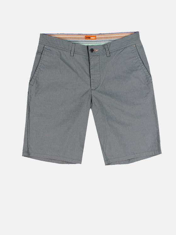 emilio adani Herren Chino-Short regular Grau 31616