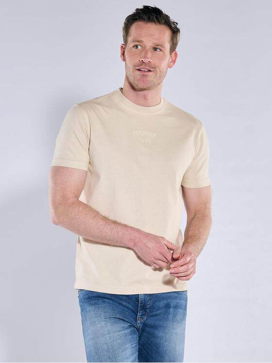 engbers Herren Rundhals T-Shirt Beige 39930