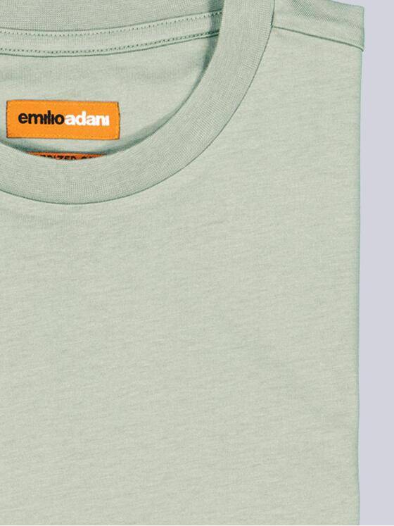 emilio adani Herren T-Shirt aus hochwertiger Baumwolle Grün 38317