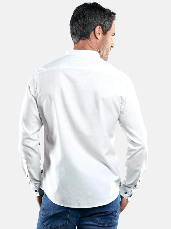 engbers Herren Hemd mit stylischer Knopfleiste Reinweiss 29376