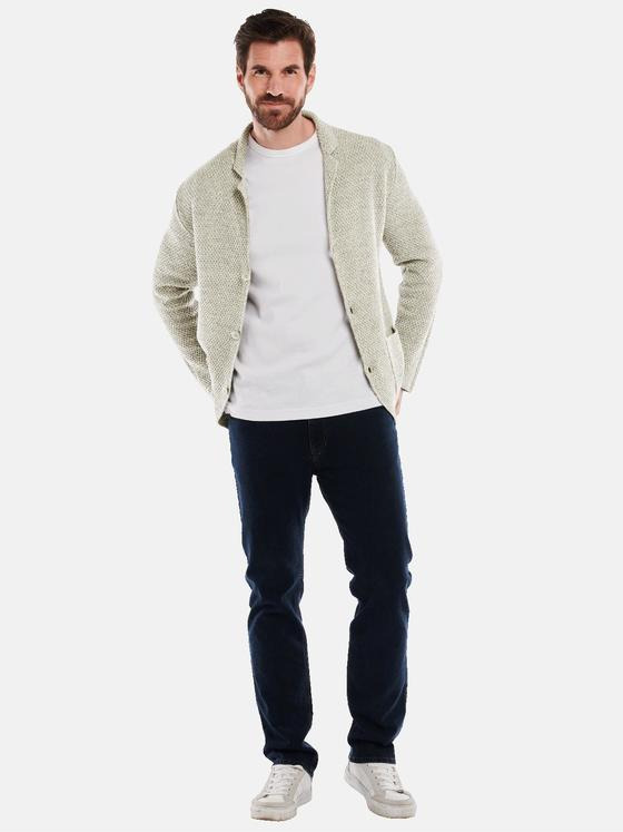 engbers Herren Strick-Sakko slim fit Grau 34841
