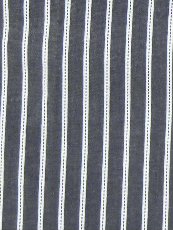 engbers Herren Gestreiftes Stehkragenhemd Saphirblau 29097