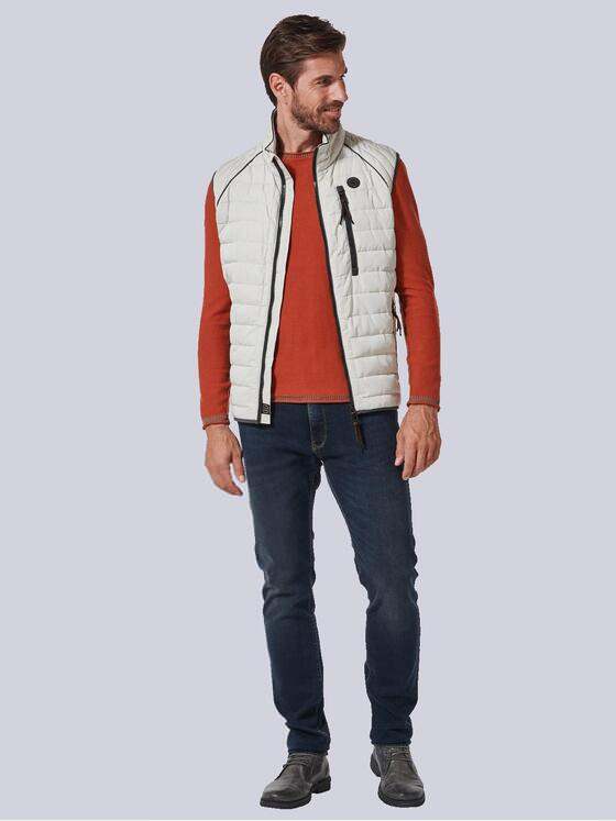 engbers Herren Steppweste regular Weiß 35181