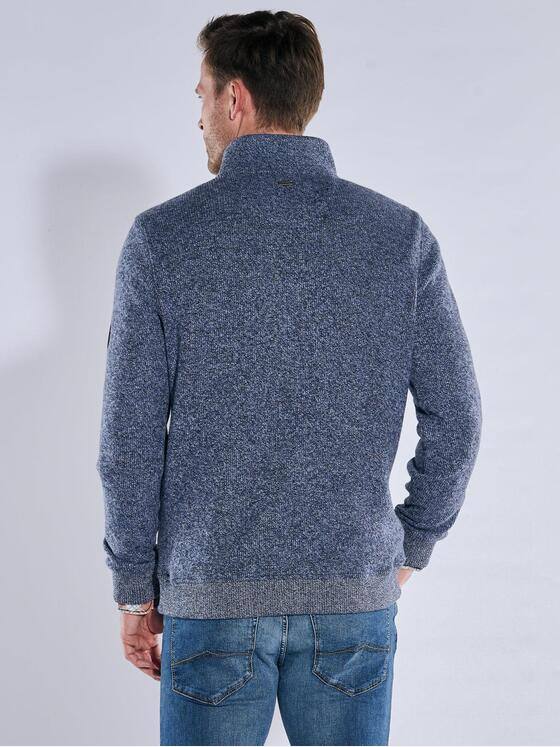 engbers Herren Sweatshirt mit Stehkragen Mittelblau 39531