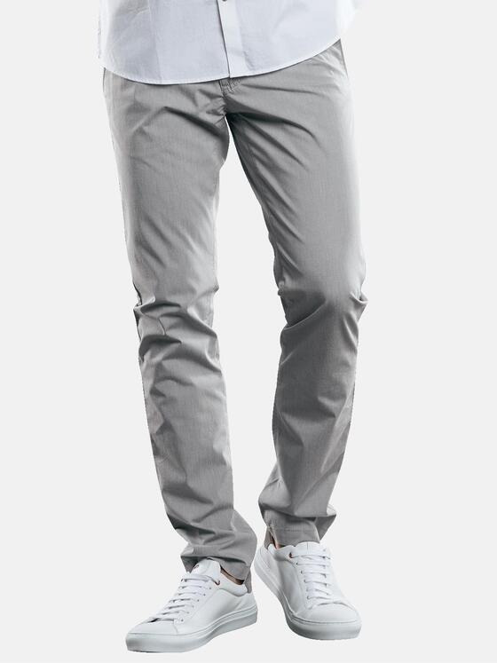 emilio adani Herren softe Chino aus italienischer Grundware Grau 29264