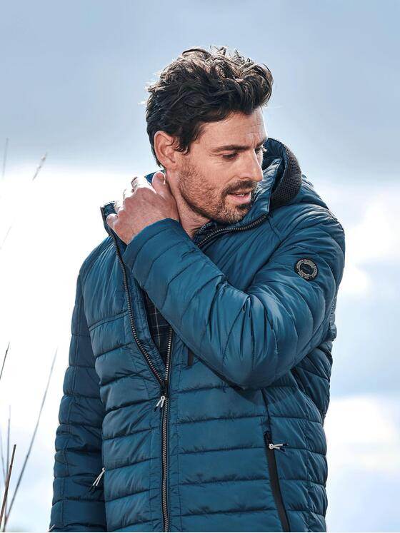 engbers Herren Steppjacke mit leichter Struktur Türkis 31910