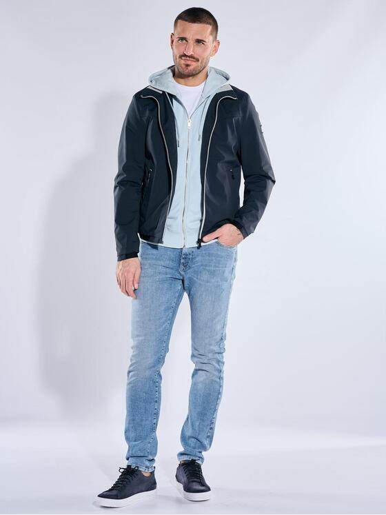 emilio adani Herren Wasserabweisende Jacke Marineblau 40262