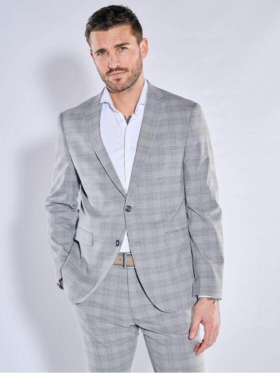 emilio adani Herren Anzug-Sakko slim fit Grau 38493