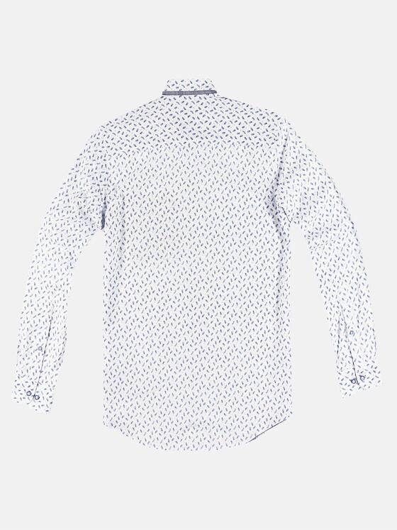 engbers Herren Elastisches Langarmhemd Saphirblau 30829