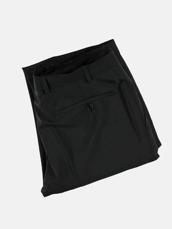 emilio adani Herren Anzughose Slim Fit Schwarz 33500