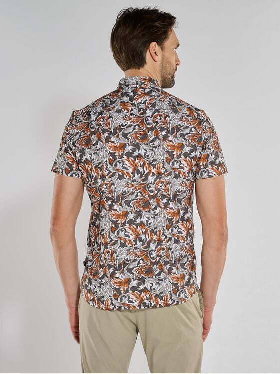 engbers Herren Kurzarm-Hemd slim fit Rostorange 36651