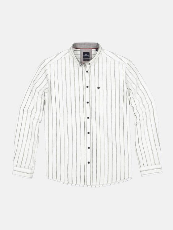 engbers Herren Langarm-Hemd gestreift Beige 34305