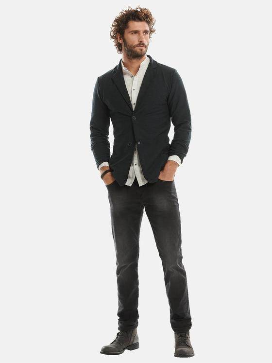 emilio adani Herren Sweat-Sakko Schwarz 30956