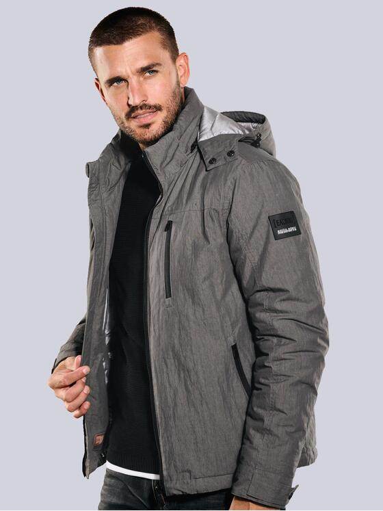 emilio adani Herren Jacke mit abnehmbarer Kapuze Beige 35846