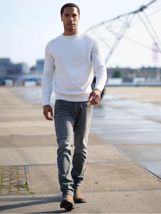 emilio adani Herren Rundhals Pullover Hellgrau 39953