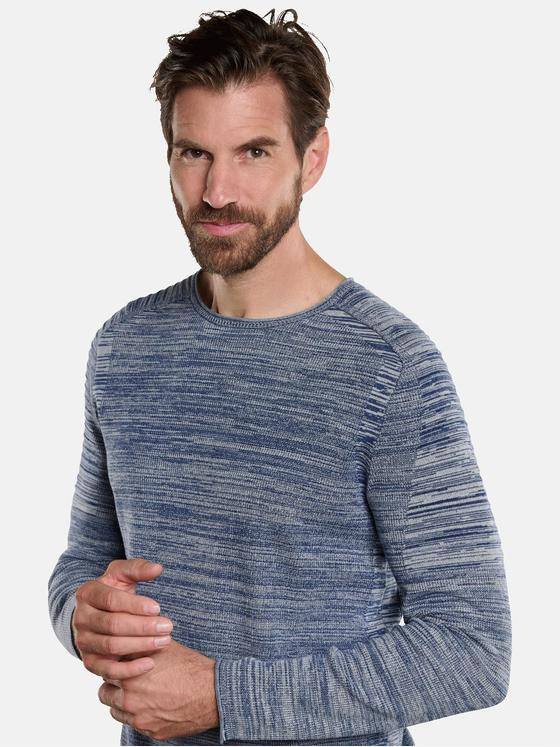 engbers Herren Pullover meliert Blau 34131