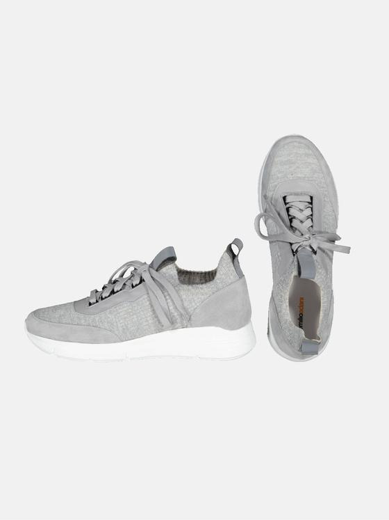emilio adani Herren Sneaker aus Strick Beige 32657