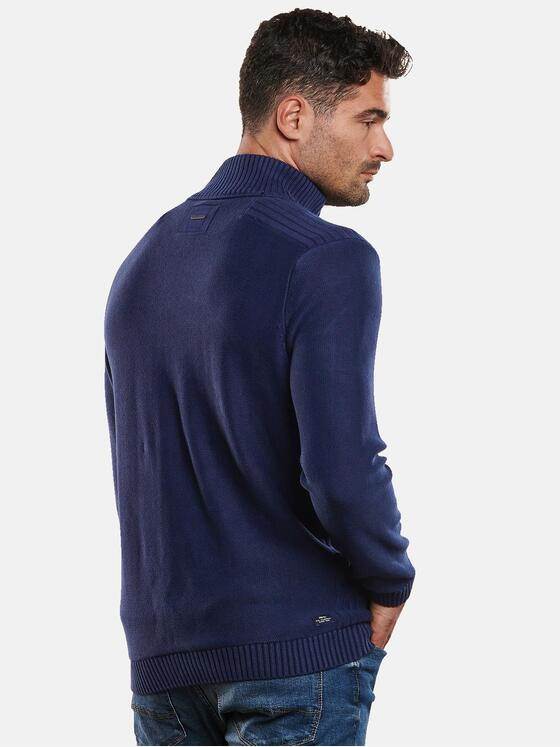 engbers Herren Pullover Stehkragen Saphirblau 32443