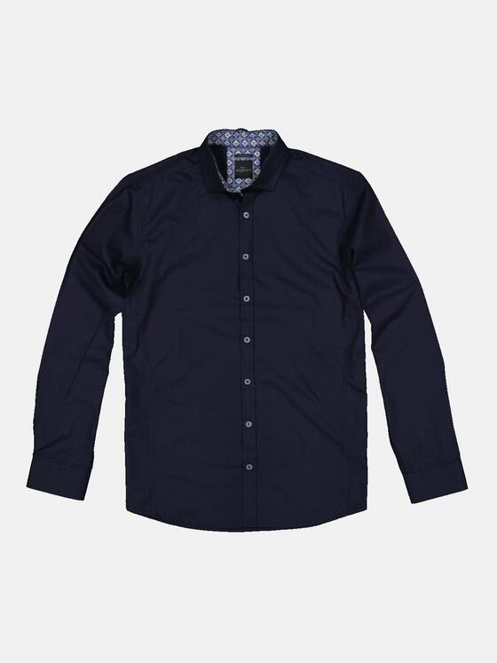 engbers Herren Langarm-Hemd "My Favorite" Blau 34368