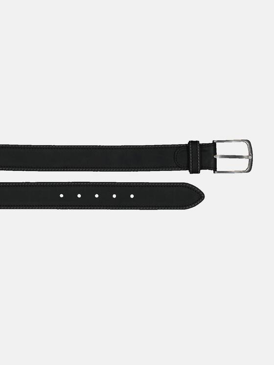 engbers Herren Ledergürtel Schwarz 36937