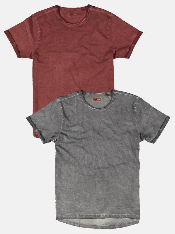 emilio adani Herren T-Shirt rundhals Rot 31831