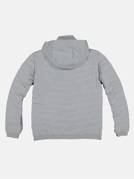 engbers Herren Steppjacke mit abnehmbarer Kapuze Silbergrau 32579