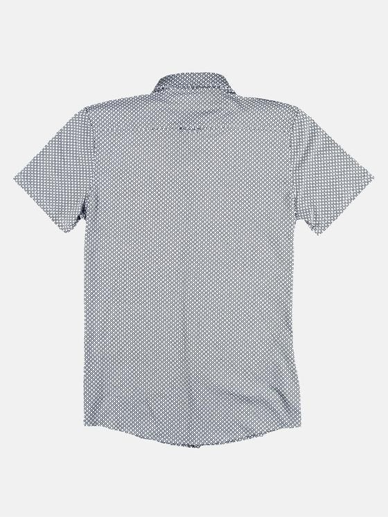 emilio adani Herren Hemd aus angenehmer Jersey-Ware Blau 29498