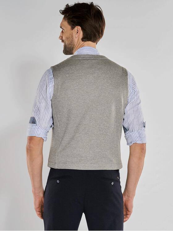 engbers Herren Sakko-Weste strukturiert Beige 36365