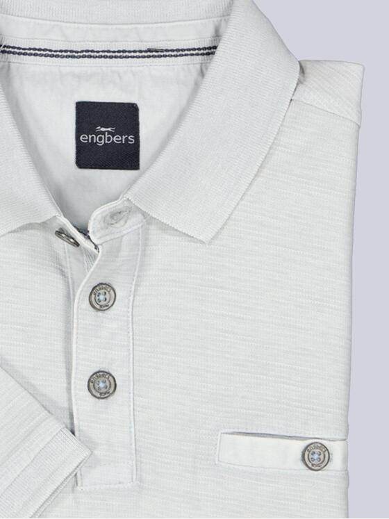 engbers Herren Polo-Shirt strukturiert Grau 38982