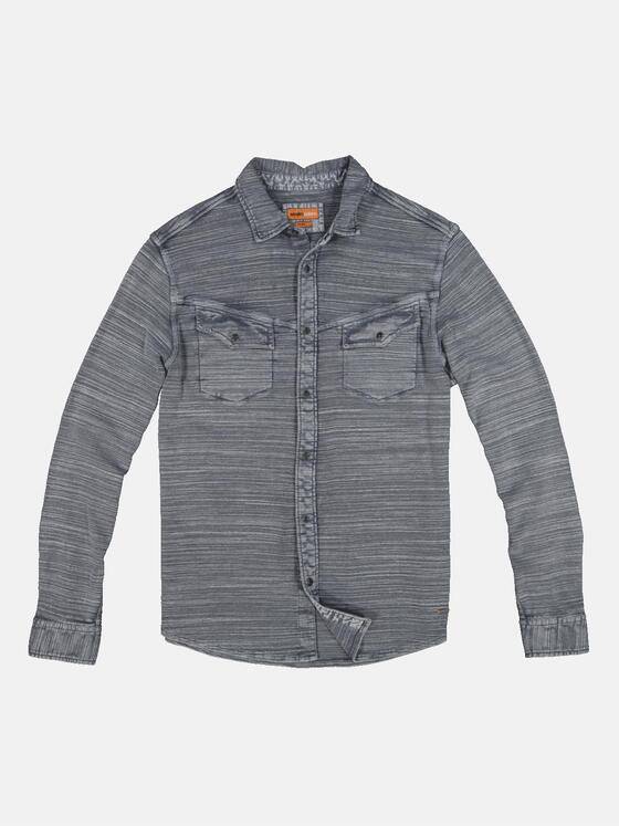 emilio adani Herren Poloshirt langarm Grau 33352