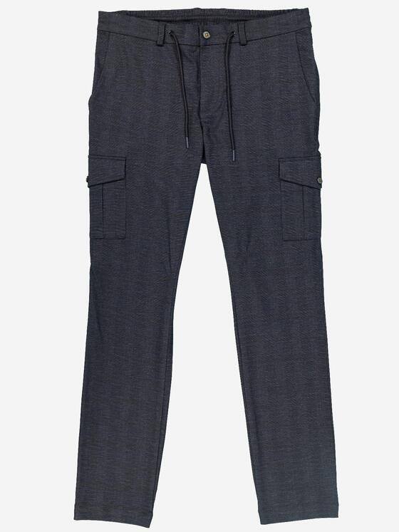emilio adani Herren Chino-Cargo kariert Blau 37547