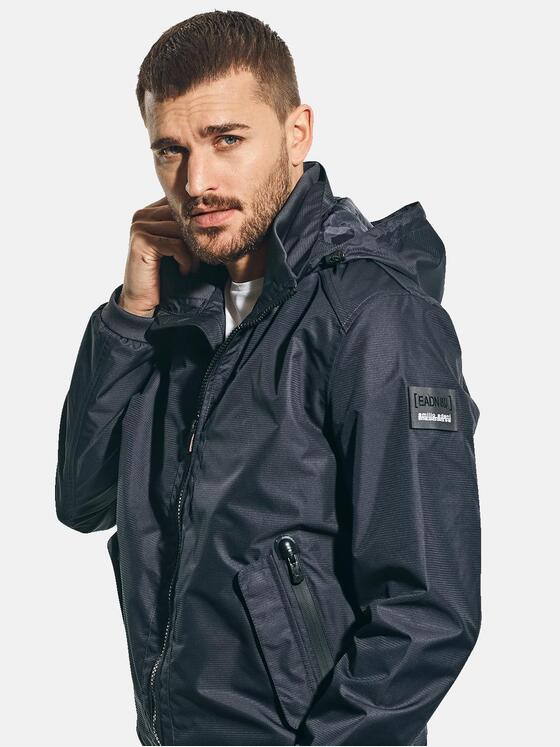 emilio adani Herren Wasserdichte Übergangsjacke Grau 31041
