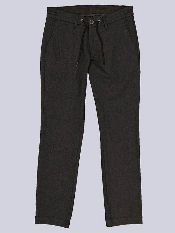 emilio adani Herren Hose mit Tunnelzug Braun 35737