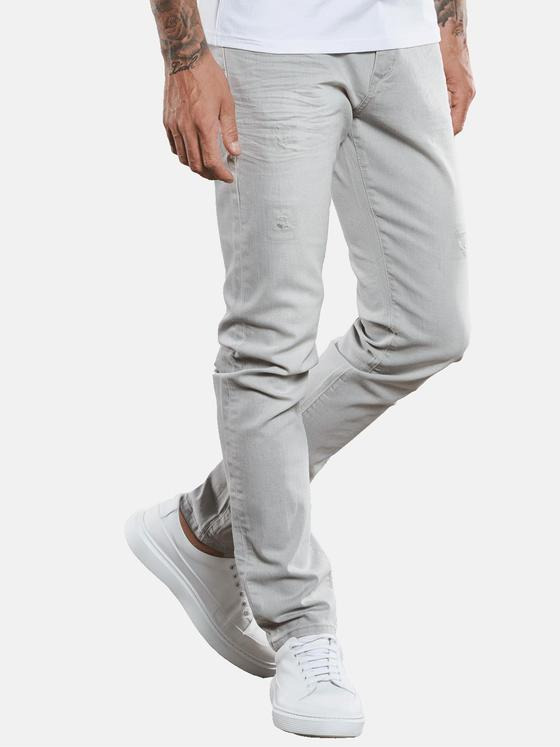 emilio adani Herren Super-Stretch-Jeans Grau 33116