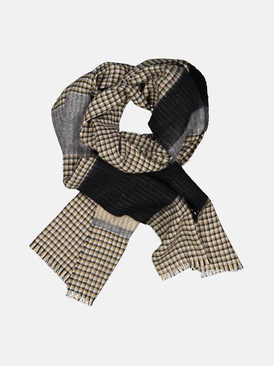 engbers Herren Strickschal gemustert Beige 33860