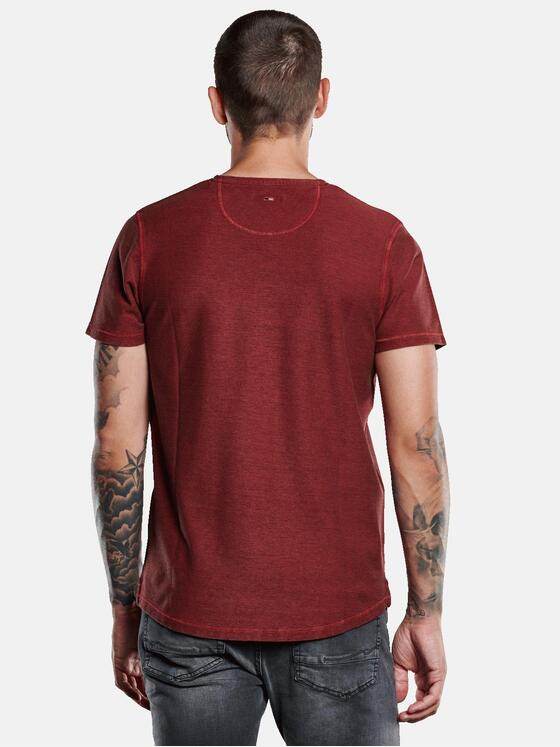 emilio adani Herren T-Shirt Rundhals Rot 33411