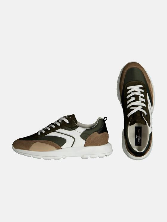 engbers Herren Sneaker mit gefederter Sohle Khaki 35130