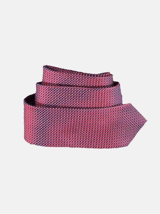 engbers Herren Modische Krawatte mit dezentem Muster Tomatenrot 31353