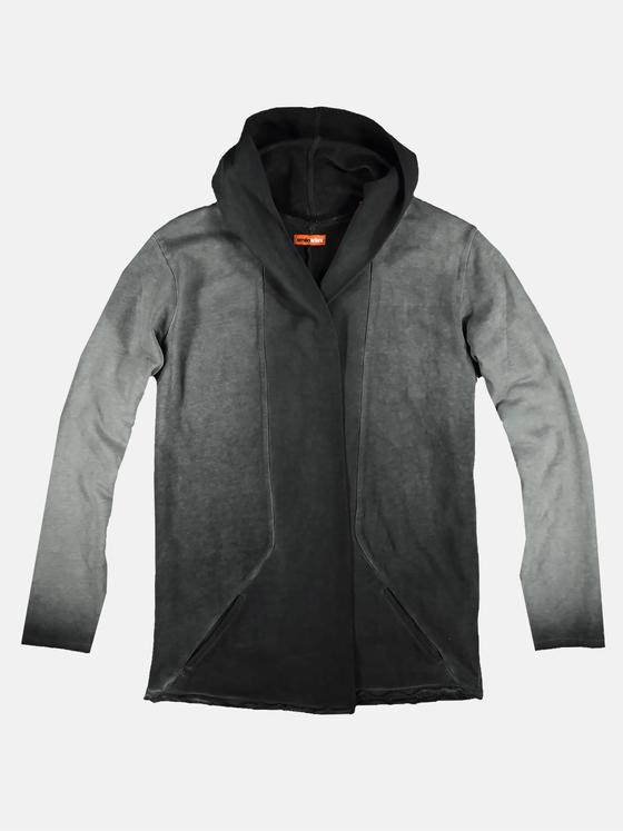 emilio adani Herren lässiger Cardigan mit innovativem Farbverlauf Grau 28820