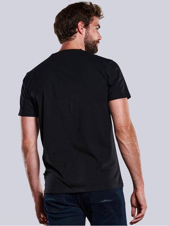 ENGBERS GERMANY Herren T-Shirt aus Supima-Baumwolle Schwarz 33828