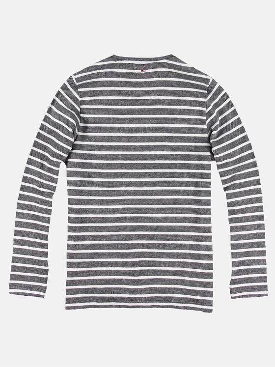 emilio adani Herren Rundhals Shirt mit besonderem Farbeffekt Grau 29641