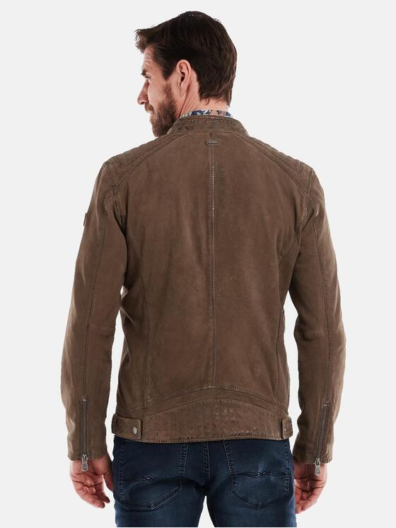 engbers Herren Lederjacke regular Braun 34441