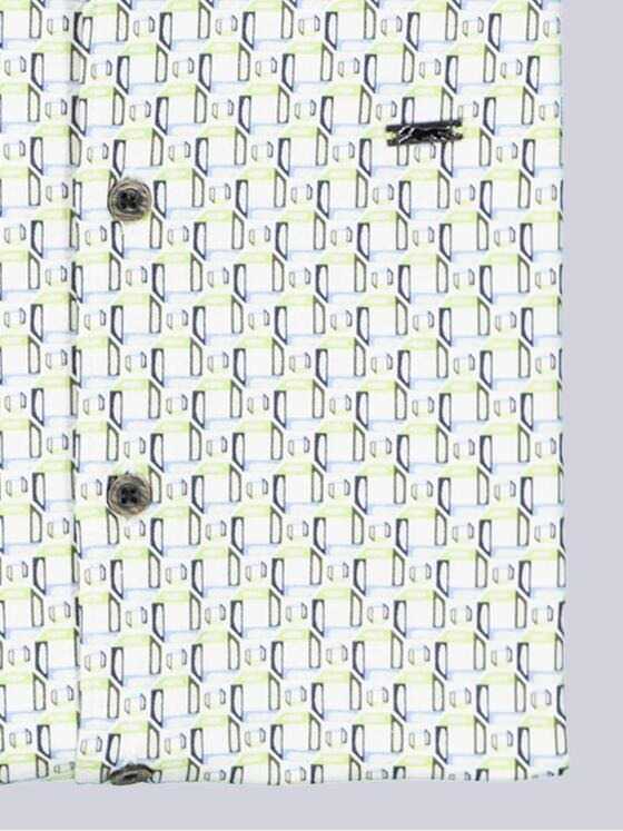 engbers Herren Kurzarm-Hemd gemustert Hellgruen 38951