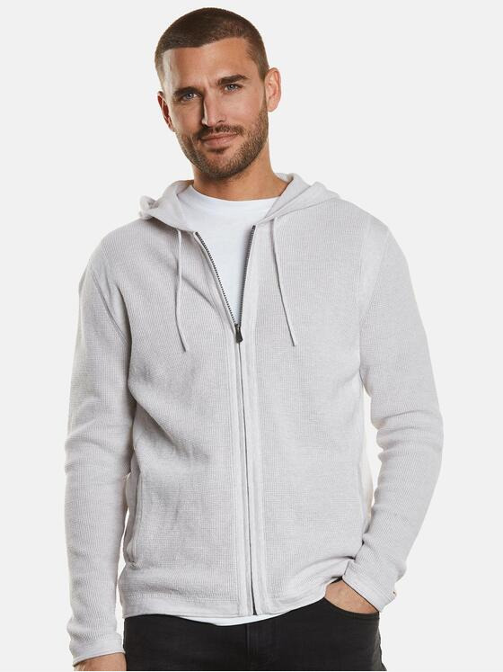 emilio adani Herren Strickjacke strukturiert Beige 34317