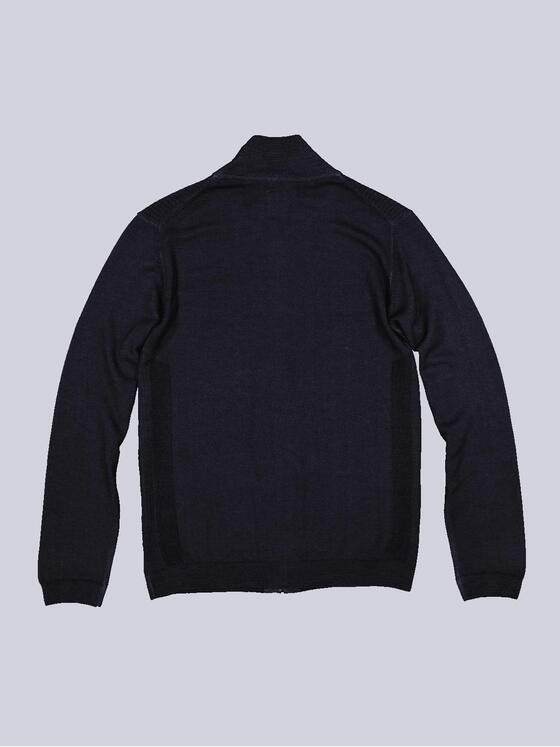 ENGBERS GERMANY Herren Cardigan aus 100% Merinowolle Blau 35991