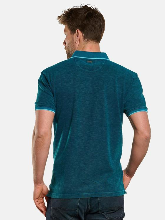 engbers Herren Polo-Shirt strukturiert Petrolblau 33073