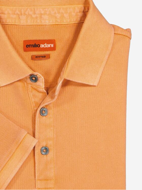 emilio adani Herren Polo-Shirt uni Orange 36825